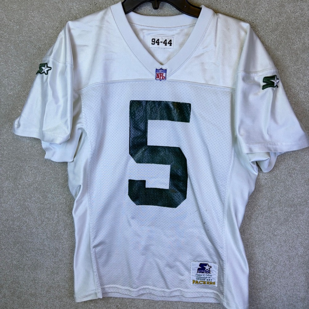 Vtg Starter Green Bay Packers Jersey *Mens Small White 1994 NFL Ripon Athletic